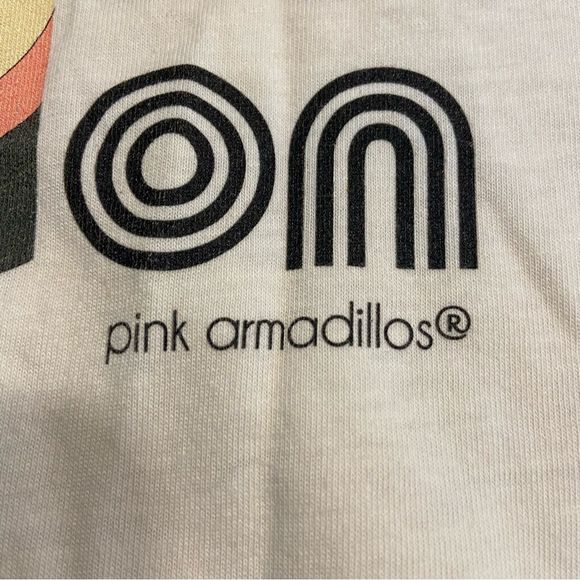Bleached Vintage Boyfriend Tee Pink Armadillos - Picture 4 of 9
